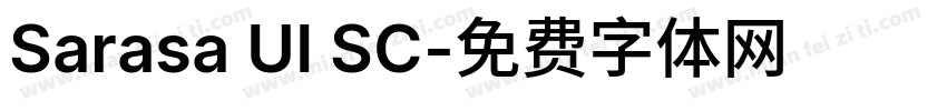 Sarasa UI SC字体转换